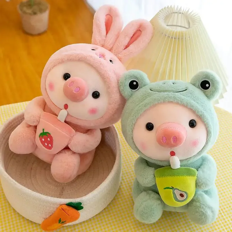 🐷💕 Adorable Boba Pig Plushie 🌟 - Fun Stuffed Buddy for Kids! 🍵✨