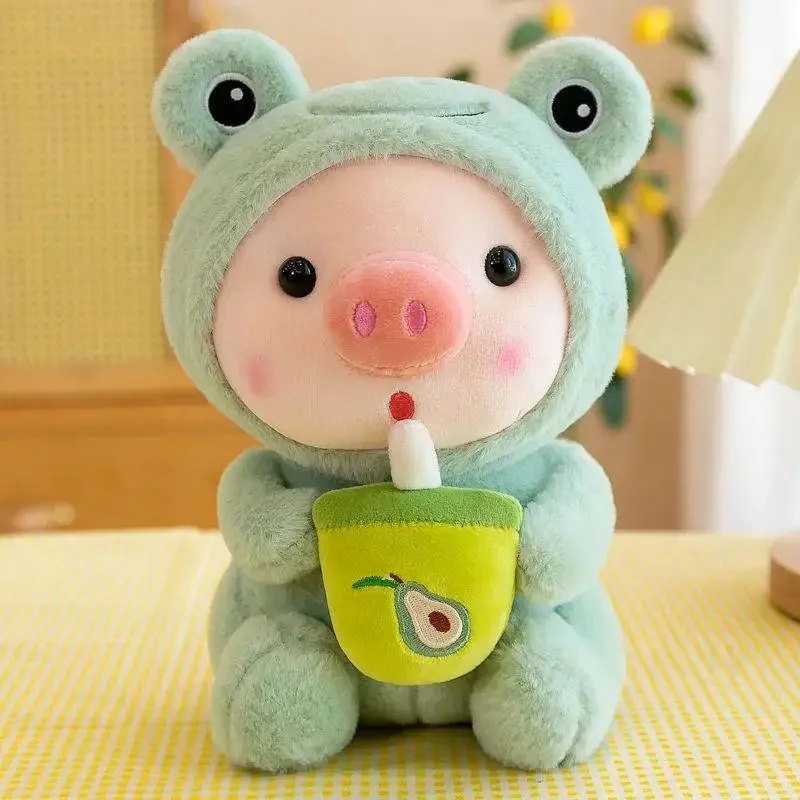 🐷💕 Adorable Boba Pig Plushie 🌟 - Fun Stuffed Buddy for Kids! 🍵✨
