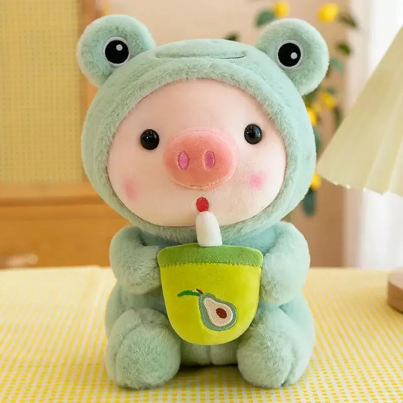 🐷💕 Adorable Boba Pig Plushie 🌟 - Fun Stuffed Buddy for Kids! 🍵✨