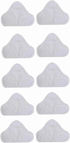 10 Pack Replacement Steam Mop Microfiber Cloth Pad for H2O Mop X5 Triangular Drag