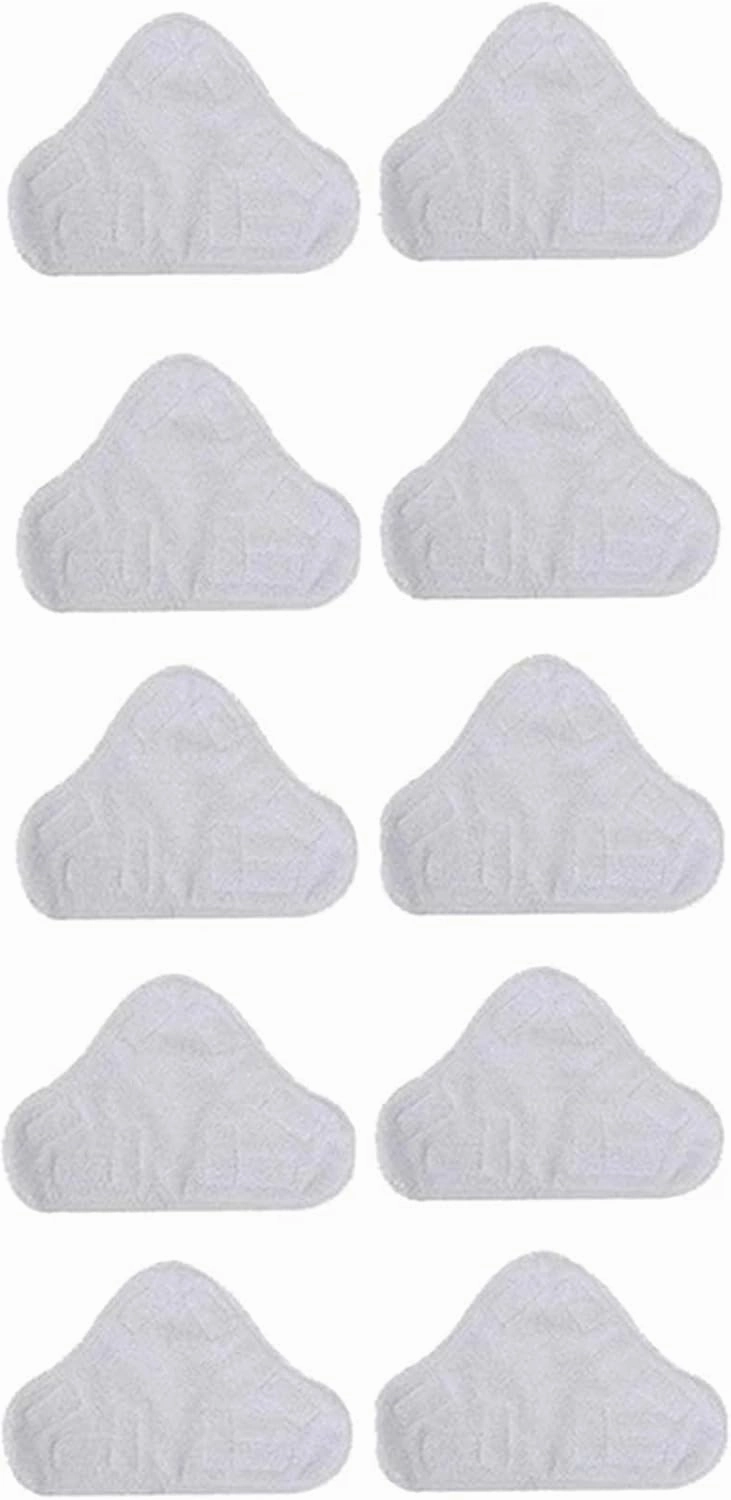 10 Pack Replacement Steam Mop Microfiber Cloth Pad for H2O Mop X5 Triangular Drag