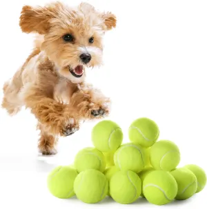 12 Small Tennis Balls for Dogs | 2 Inch Dog Fetch Toys for Your Smaller Pups | Non-Abrasive for Smaller Mouths | Interactive Dog Toys for Boredom & Fun | Works with Ball Launcher for Small Dogs