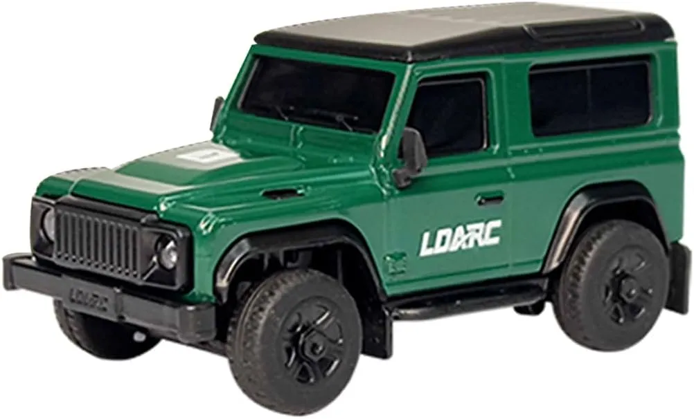 1/64 Scale Mini RC Car, 2.4G Electric RC Climbing Car with Interactive Light Set, Hobby RC Truck for Adults & Teens (RTR/Green)