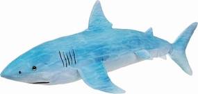 16" Great White Shark Stuffed Animal - Soft Toy Plush Animals, Cute Stuffed Shark Plushie, Shark Stuffy Sea Toy, (Great White Shark Aqua) (24" Long)