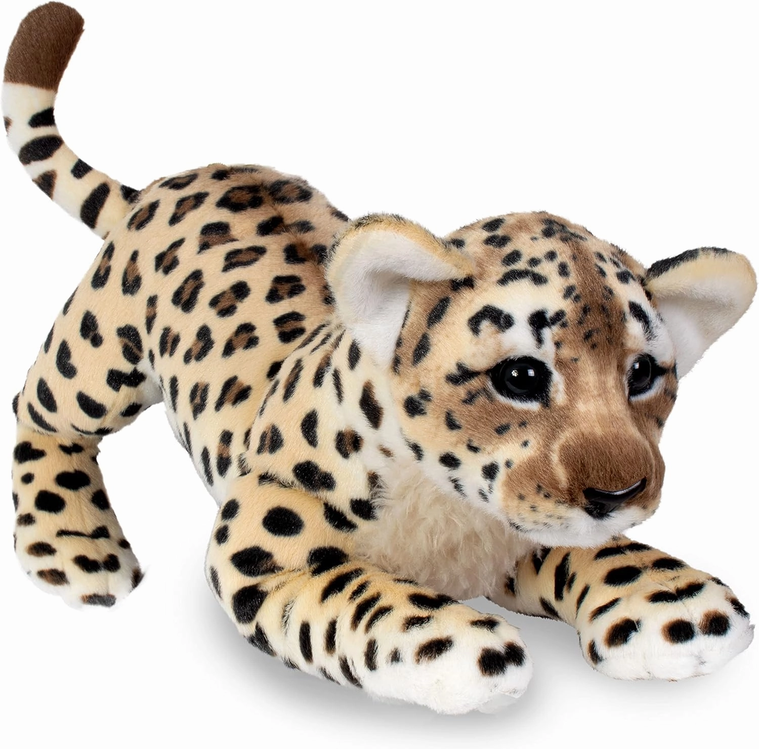 19" Leopard Stuffed Animal - Cute Leopard Cub Plush Animals, Realistic Stuffed Animals Stuffed Leopard Plush Toys, (Leopard Cub, 19") (23.6" Long)