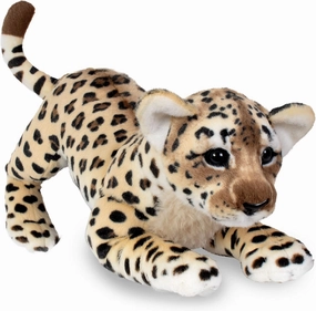 19" Leopard Stuffed Animal - Cute Leopard Cub Plush Animals, Realistic Stuffed Animals Stuffed Leopard Plush Toys, (Leopard Cub, 19") (23.6" Long)