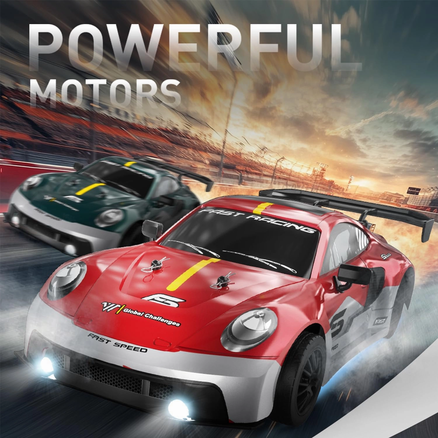 1:16 RC Drift Car 4WD 30 KM/H Full Proportional High Speed RC Car RTR with LED Lights and Drifting Tires Racing Sport Toy for Adults Boys Girls Kids(8103-Red)