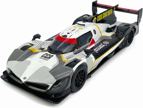 1:24 Scale 2022 BMW M Hybrid V8 Race Car Model Toy Car Metal Diecast Toy Vehicle, Light and Sound, Toys for Boys Kids Gifts, Men Collection, Home Office Décor, White