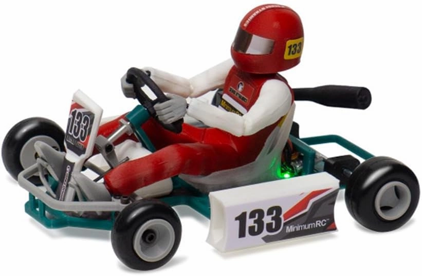 1/32 Scale 2.4G Retro Mini RC Kart, RC Racing Car, Assembly Kits for Adults, with Remote Control and Battery,Birthday Christmas Toys Gifts - 3 Battery