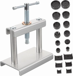 1 Set Watch Press Tool with Molds Watch Back Case Cover Press Tool and Battery Replacement Suitable