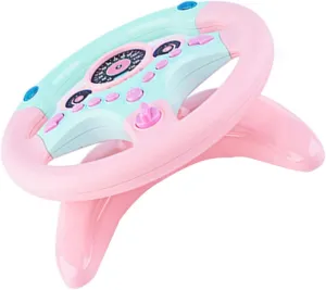 1Pc Simulation Steering Wheel Plaything for Educational Driving with Rotatable Design for Birthdays and Holidays Safe and Materials