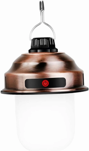 1pc Retro Portable Rechargeable Led Camping Lamp Lightweight Outdoor Tent Light for Hiking BBQ Adventure and Emergency Use for Garden and Night Riding