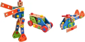 1set Funny Nut Assemble Blocks Educational Toy for Boys and Girls Detachable Screw Combination Toy for Hand-Eye Coordination and Cognitive Development Engaging Building Activity