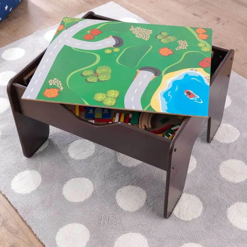 2 in 1 Activity Table with Board - Espresso