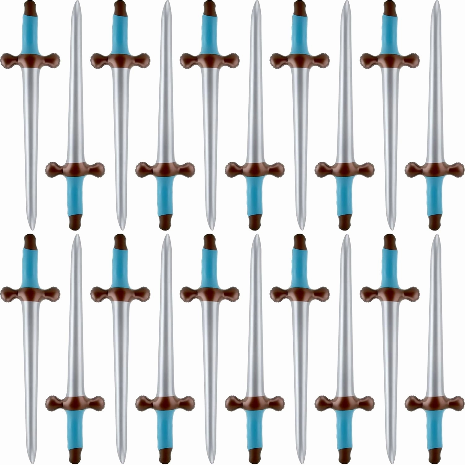 20 Pack 24 Inch Inflatable Pirate Swords Blow Up Sword Inflatable Weapon Toys for Halloween Pirate Theme Party Costume Accessories