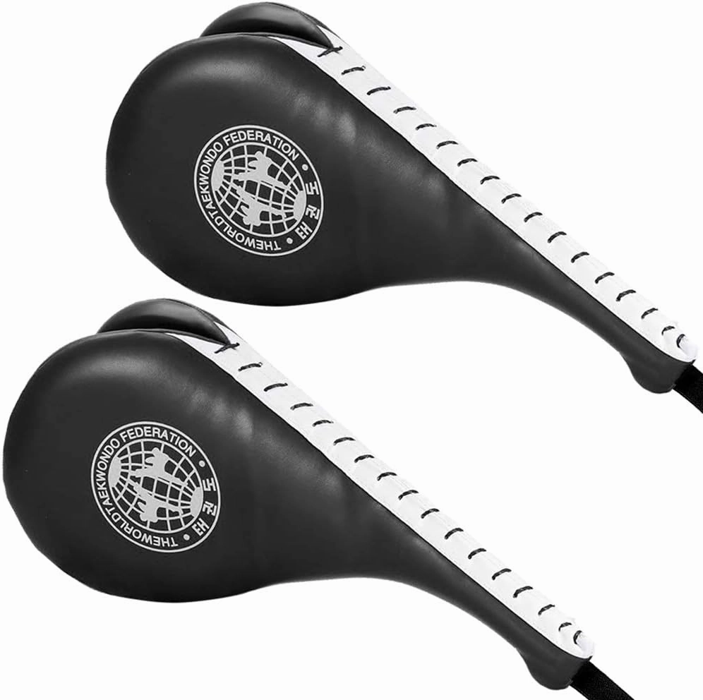 2 Pack Taekwondo Kick Pads, Durable Kicking Target Pads for TKD Karate Martial Arts Strike Kickboxing Training Muay Thai MMA Fight Gear