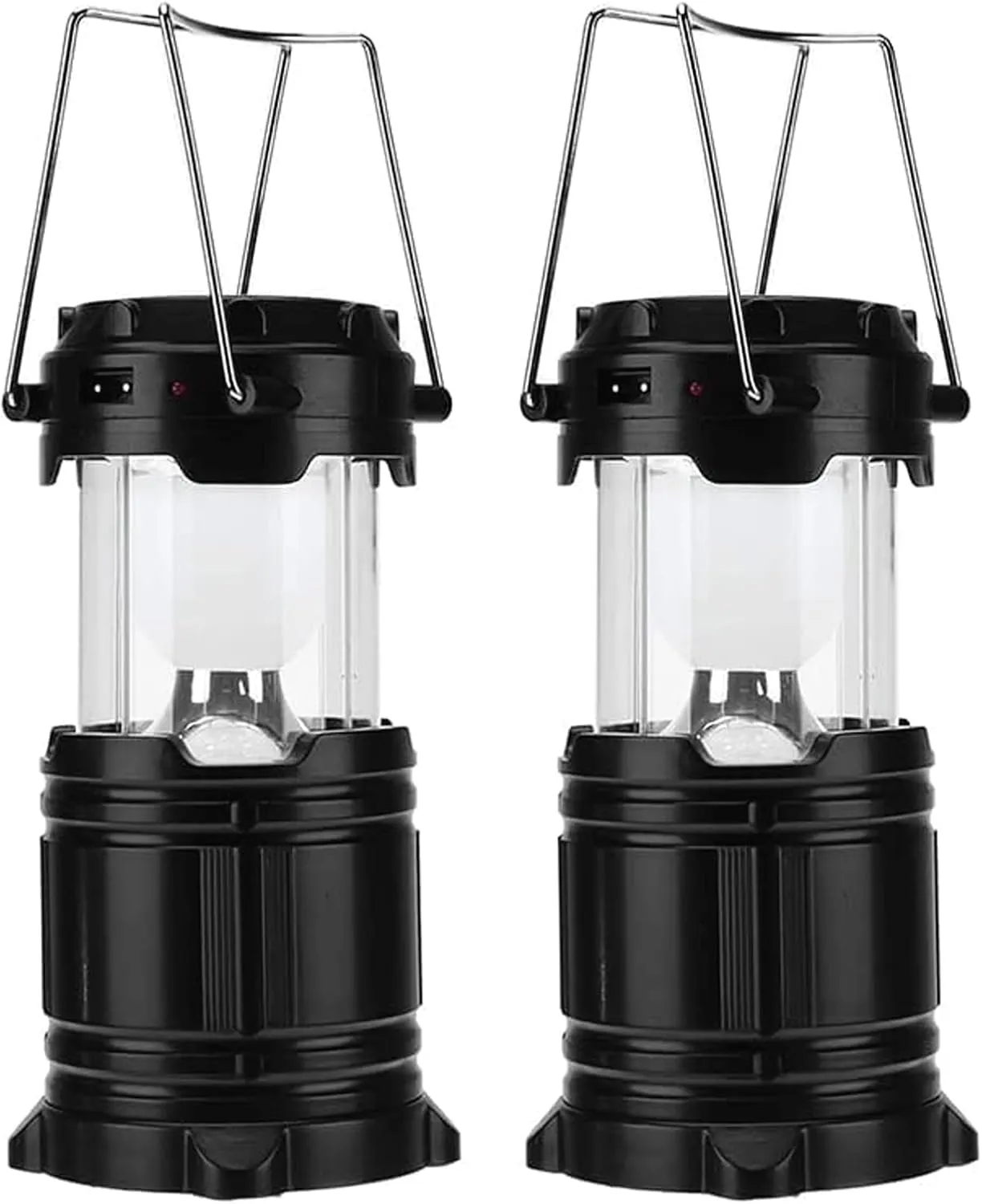 30 LEDs Camping Lights Portable Battery Powered Camping Lantern w/Foldable Hook Waterproof Emergency Camping Lamp Applicable to Outdoor Hurricane Emergency Family Shed