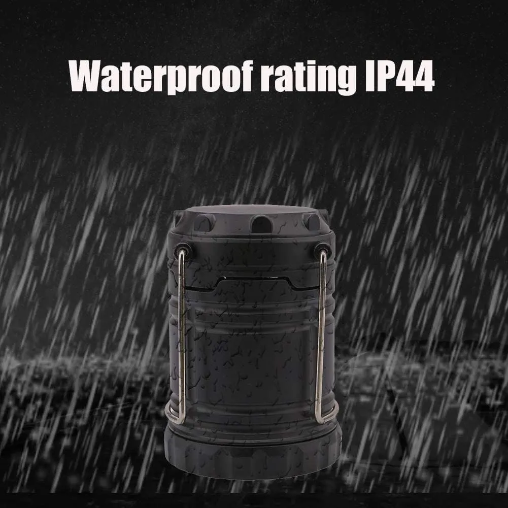 30 LEDs Camping Lights Portable Battery Powered Camping Lantern w/Foldable Hook Waterproof Emergency Camping Lamp Applicable to Outdoor Hurricane Emergency Family Shed