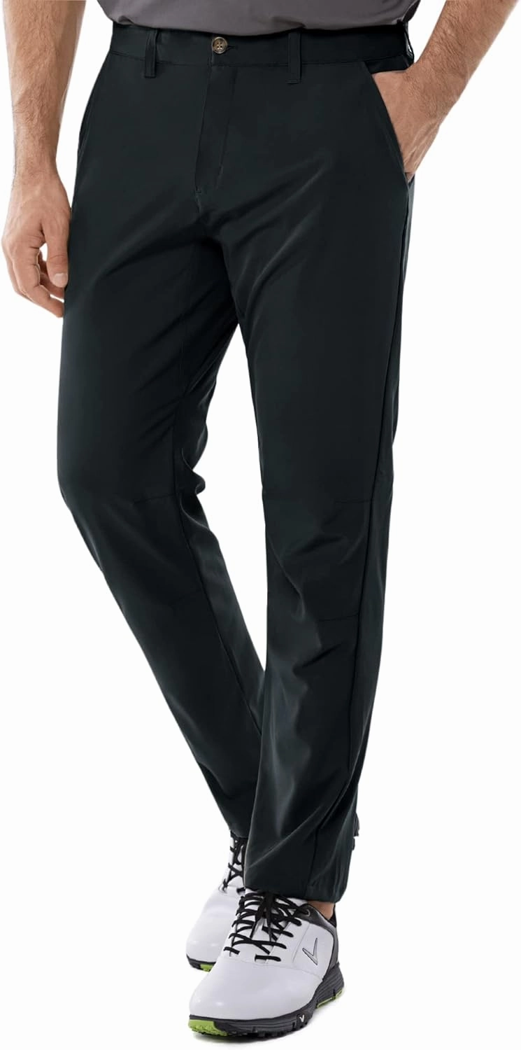 33,000ft Men's Golf Pants with 5 Pockets Classic-Fit Stretch Quick Dry Lightweight UPF 50  Hiking Pants