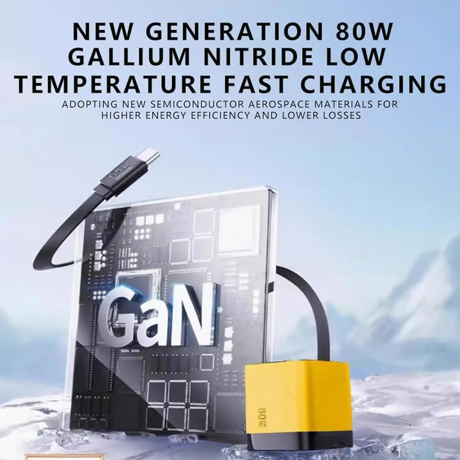 3 in 1 GaN Charger, Scalable 80W MAX Fast Charger Module with Type-C Cable and 2 USB Ports, Cell Phone Tablet Chargers & Power adapters, Retractable Phone Charger Wall Plug (Green)