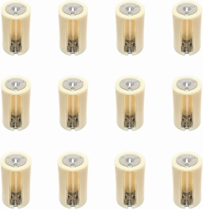 3AA(LR6) to D Size Parallel Battery Convertor Adapter Holder (Pack of 12)