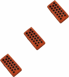 3Pcs Dark Red Foam Brick Toys for Kids and Adults - Office Nap Pillow and Funny Trick Toy