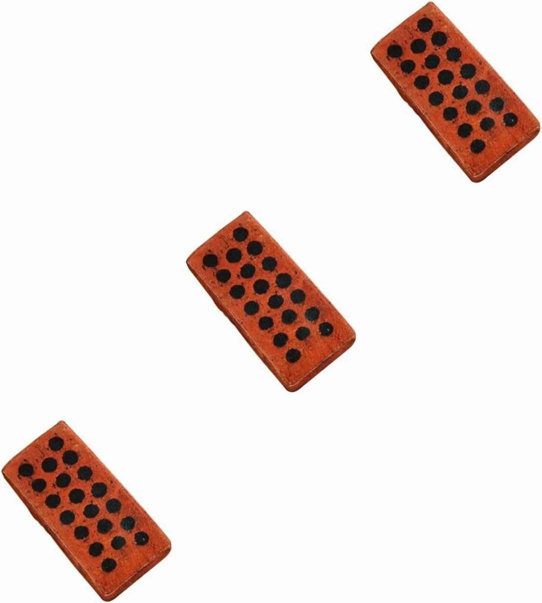 3Pcs Dark Red Foam Brick Toys for Kids and Adults - Office Nap Pillow and Funny Trick Toy