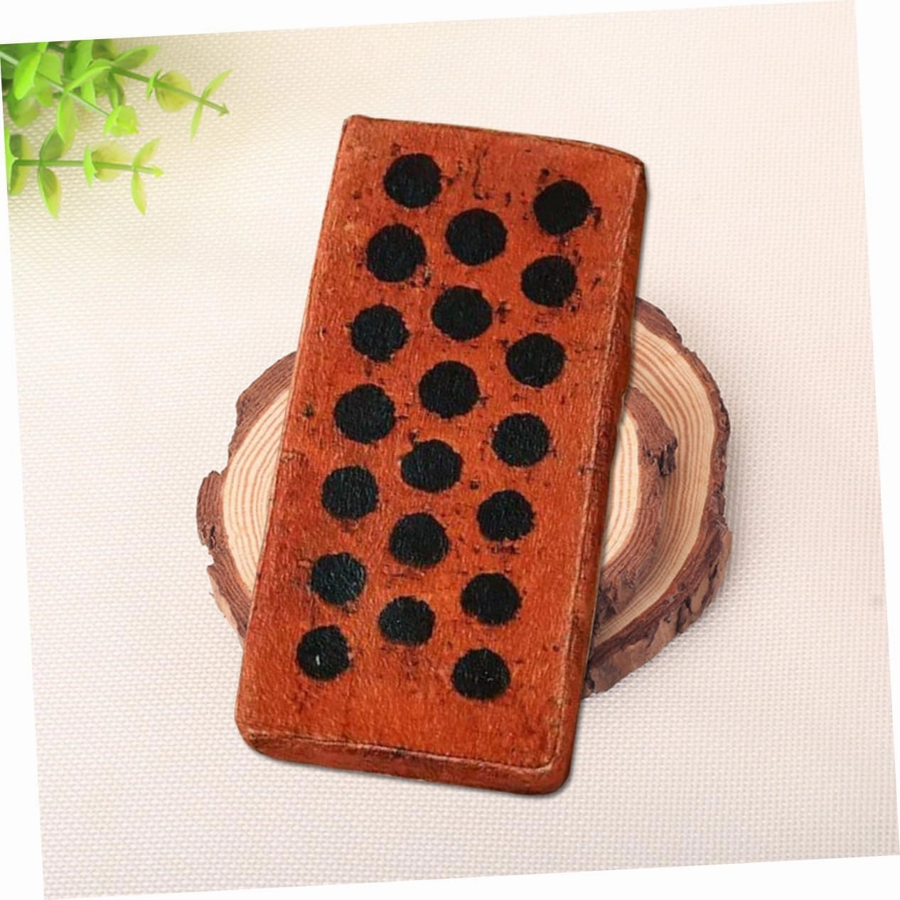 3Pcs Dark Red Foam Brick Toys for Kids and Adults - Office Nap Pillow and Funny Trick Toy