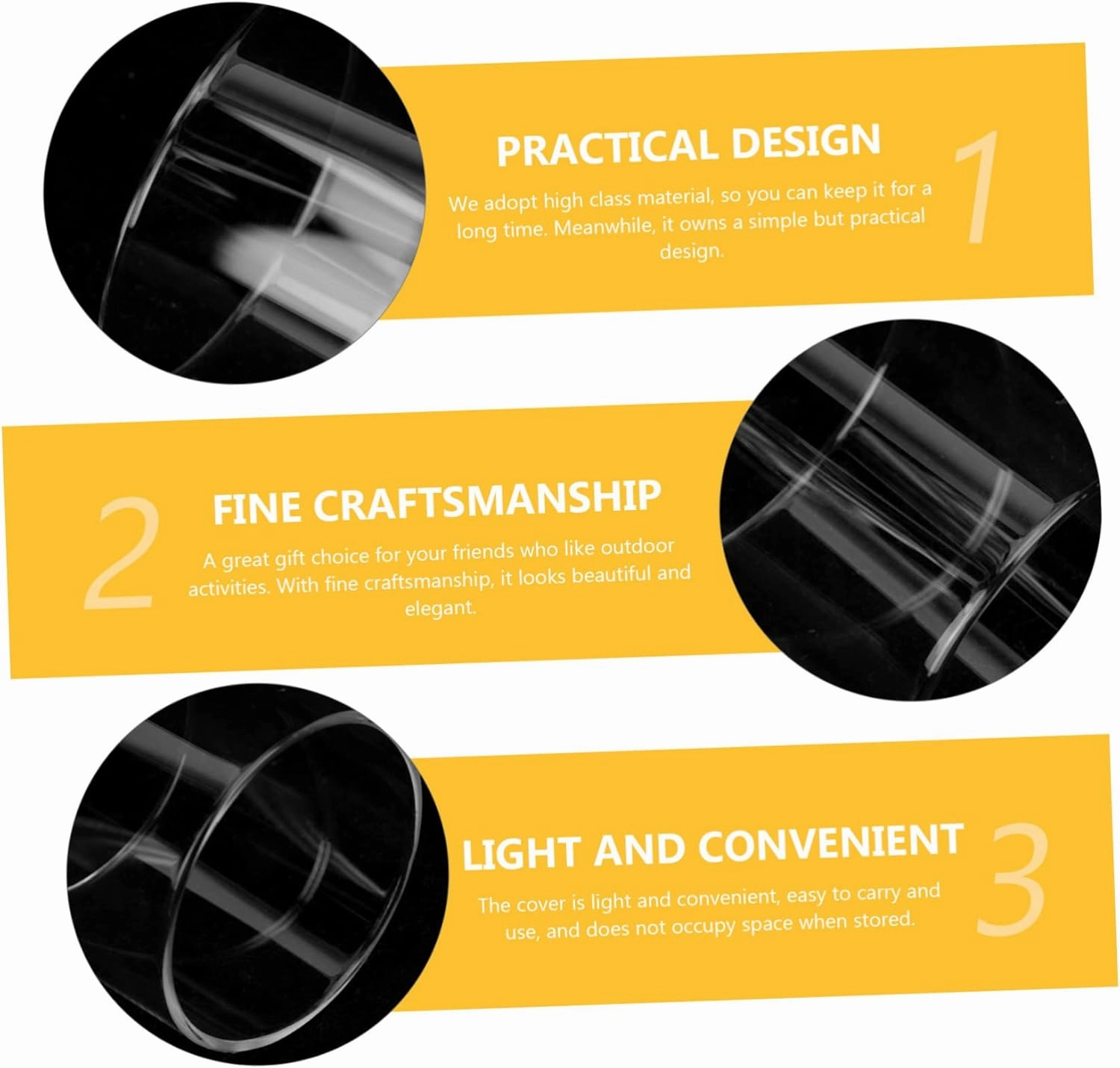 3pcs Outdoor Gas Lantern Protective Cover Transparent Propane Lantern Shade for Camping Picnics Outdoor Use Lightweight Easy to Install