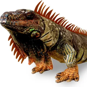 42" Iguana Stuffed Animal - Lizard Stuffed Animals for Kids Toys, Over 3 Feet Giant Iguana Plush Reptile Toy, Large Desert Animal, (Brown 42")