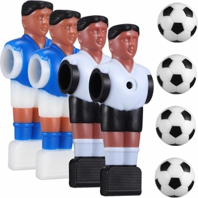 4 Pack Desk Football Replacement Players Mini Soccer Balls Foosball Player Statues Table Football Game Accessory Set