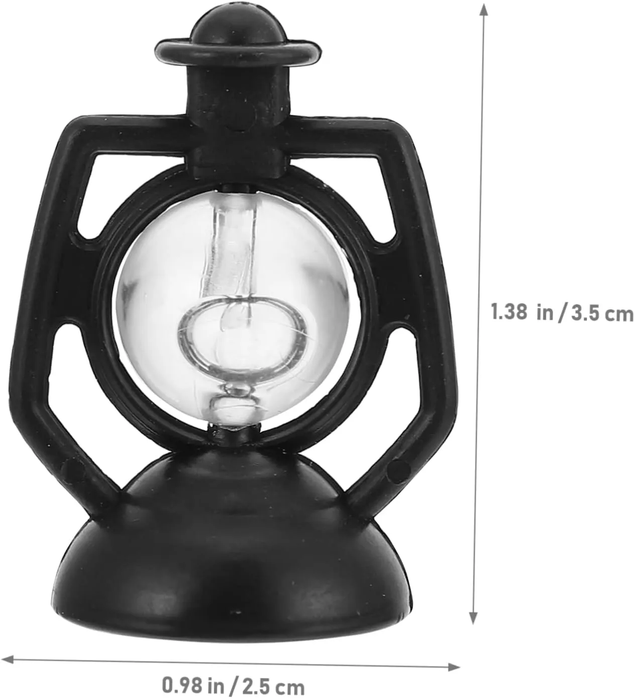 4sets Retro Photo Props Doll House Miniature Kerosene Lamps Lanterns Lifelike Craftsmanship Compact Design 12pcs*4
