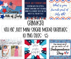 4th of July Themed Mini Graphics Bundle