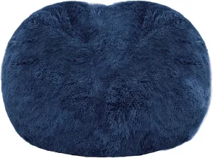 5FT Giant Fur Bean Bag Chair Cover, Ultra Soft Bean Bag Bed for Adults (No Filler, Cover only), Big Round Soft Fluffy Faux Fur Bean Bag Lazy Sofa Bed Cover, Machine Washable Big Size Bean Bag Cover