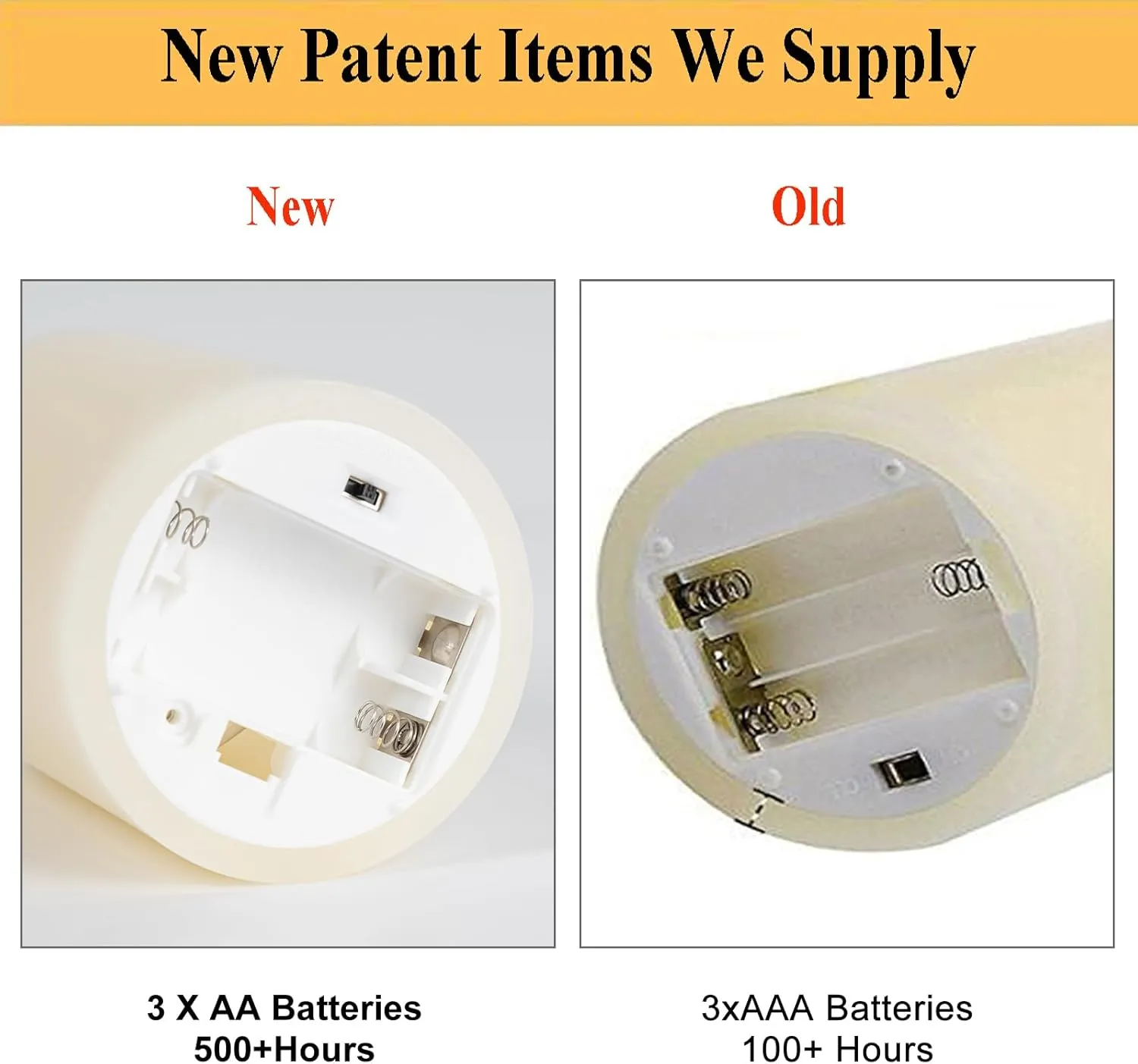 6 inch Flameless Candles, Flickering Battery Operated Candles with Remote, LED Pillar Candle Large, Real Wax，Ivory White