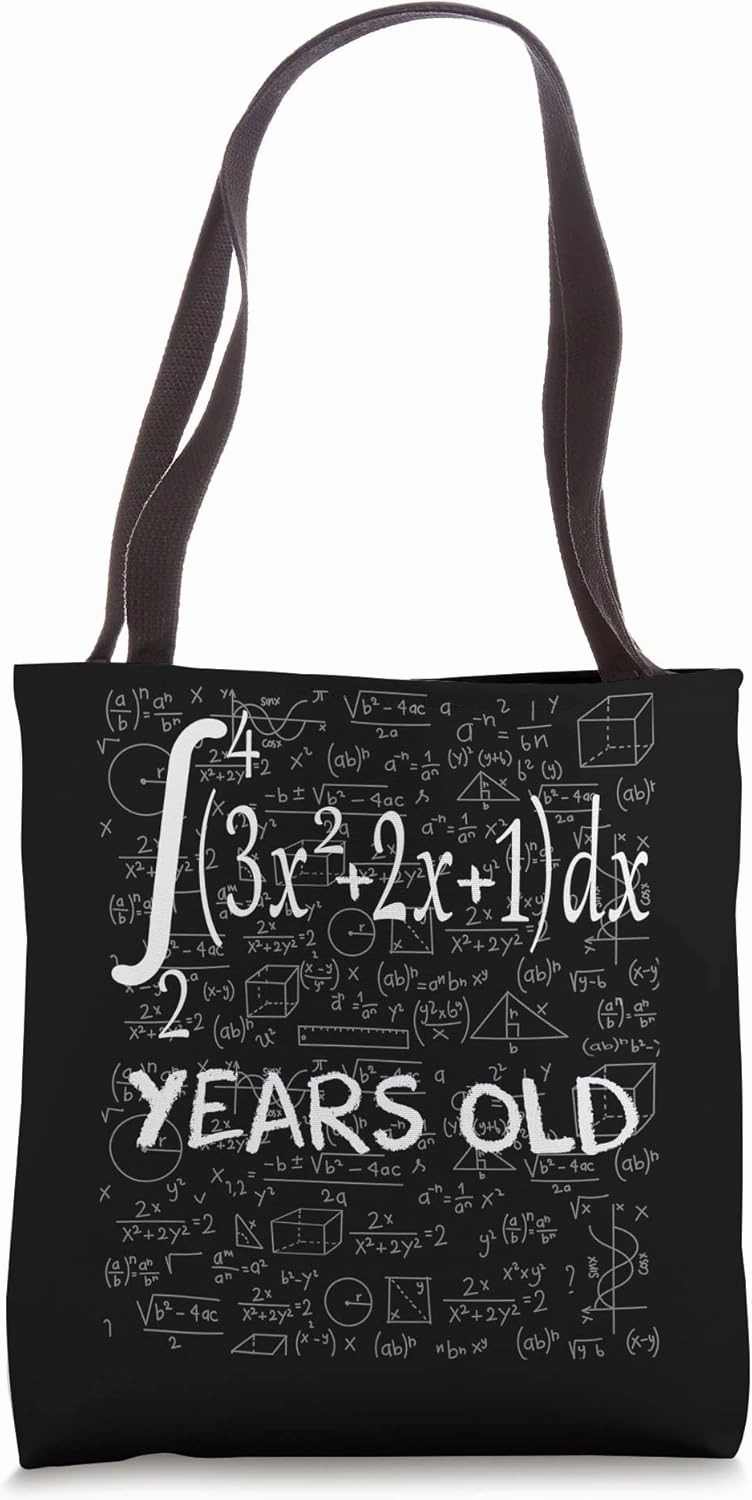70th birthday 70 years old funny math geek integral calculus Tote Bag