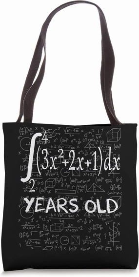 70th birthday 70 years old funny math geek integral calculus Tote Bag