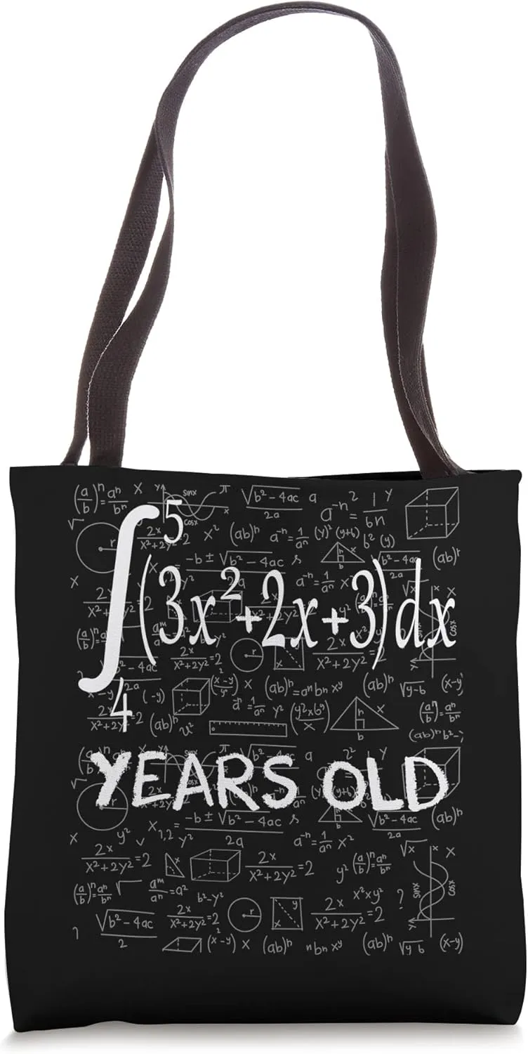 73rd birthday 73 years old funny math geek integral calculus Tote Bag