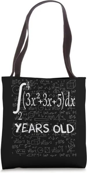 84th birthday 84 years old math geek integral calculus Tote Bag