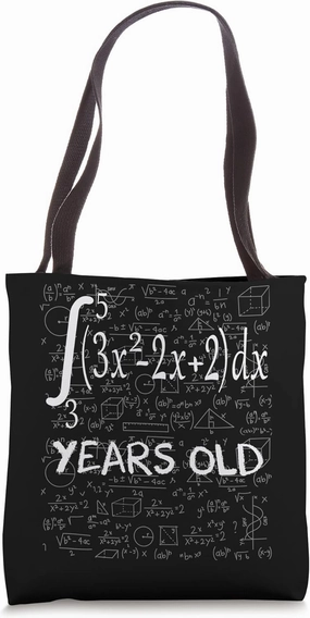 86th birthday 86 years old math geek integral calculus Tote Bag