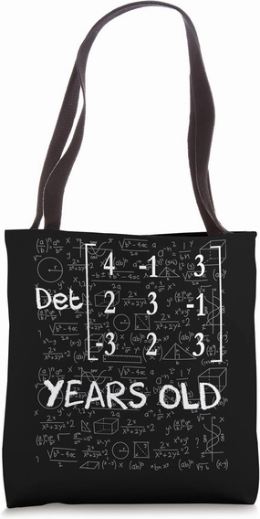 86th birthday 86 years old With Matrix Determinant Math Geek Tote Bag