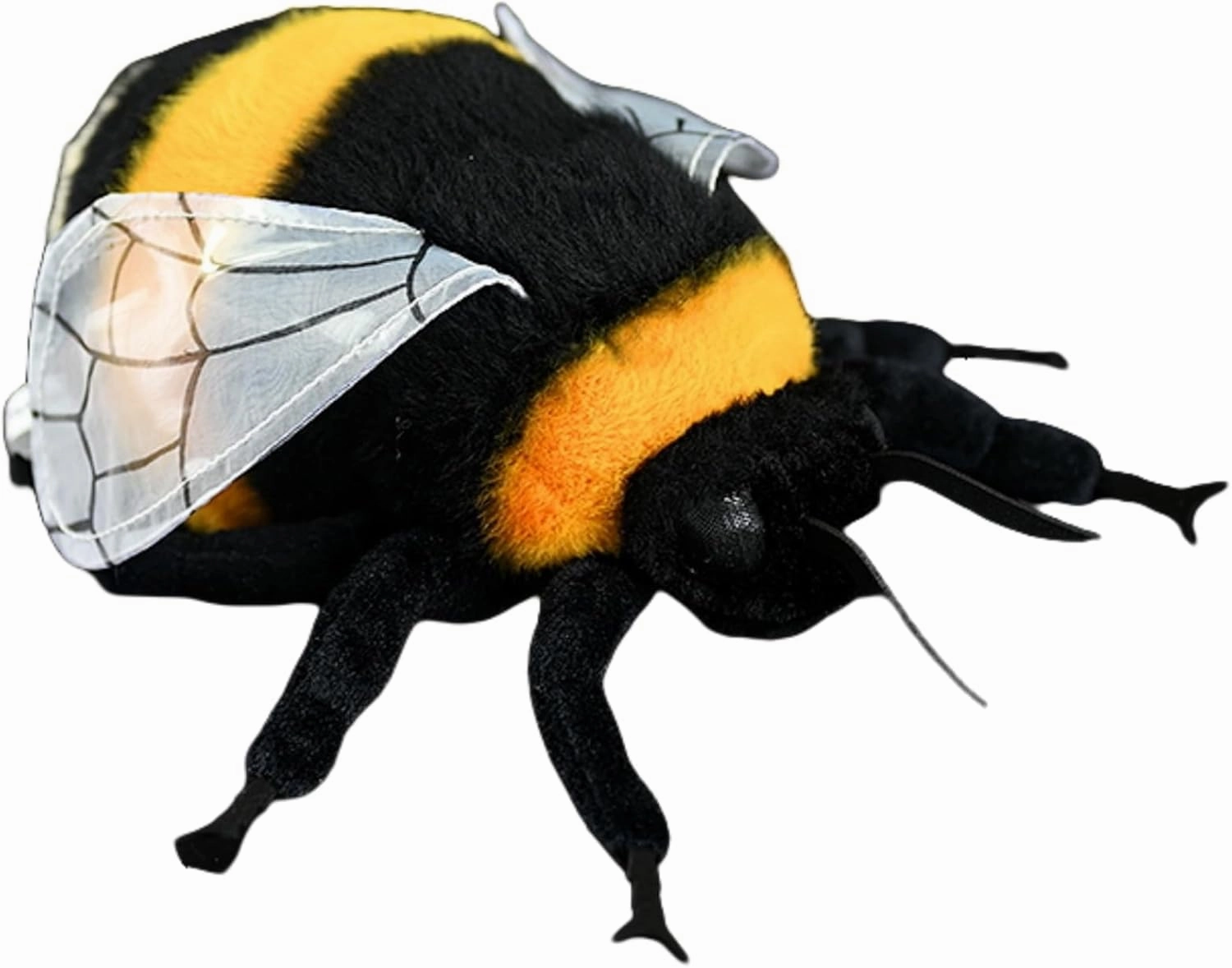 8" Realistic Bombusl Stuffed Animal - Large Bumblebee Plush, Bee Toy, Soft and Squishy, for Kids, and Collectors, Home Decor