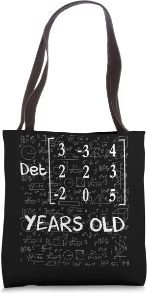 94th birthday 94 years old With Matrix Determinant Math Geek Tote Bag