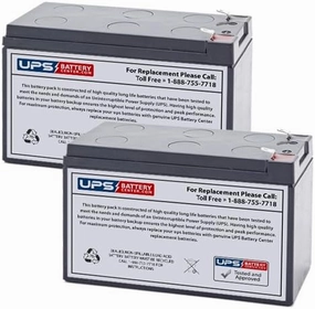 (2) 12V 7.2Ah F2 - Replacement Battery Set Compatible with The Allied Healthcare Products 138 Schuco-Vac Portable DC Aspirator