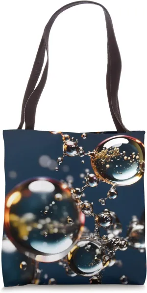 Abstract Bubbles and Molecules for the Artist and Scientist Tote Bag