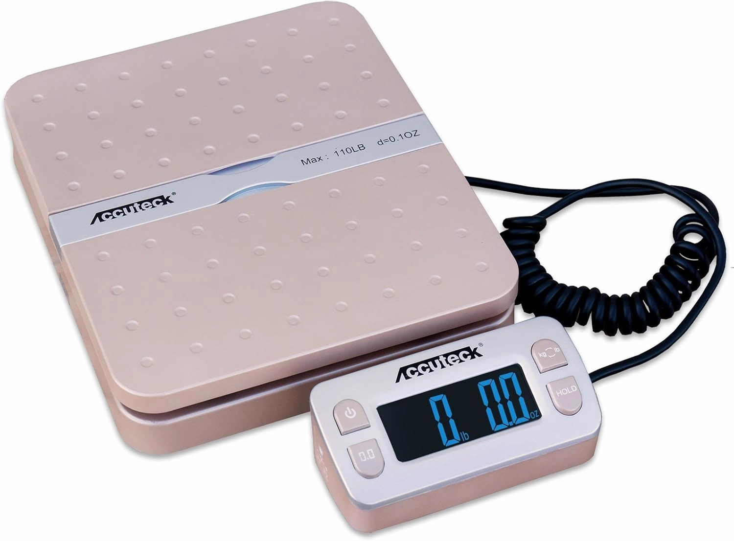 Accuteck ShipPro W-8580 110lbs x 0.1 oz Gold Digital Shipping Postal Scale, Limited Edition