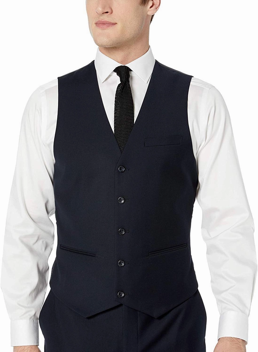 Adam Baker Men's Classic Fit 3-Piece (Jacket, Vets, Trousers) Vested Suit Set - Many Sizes & Colors Available