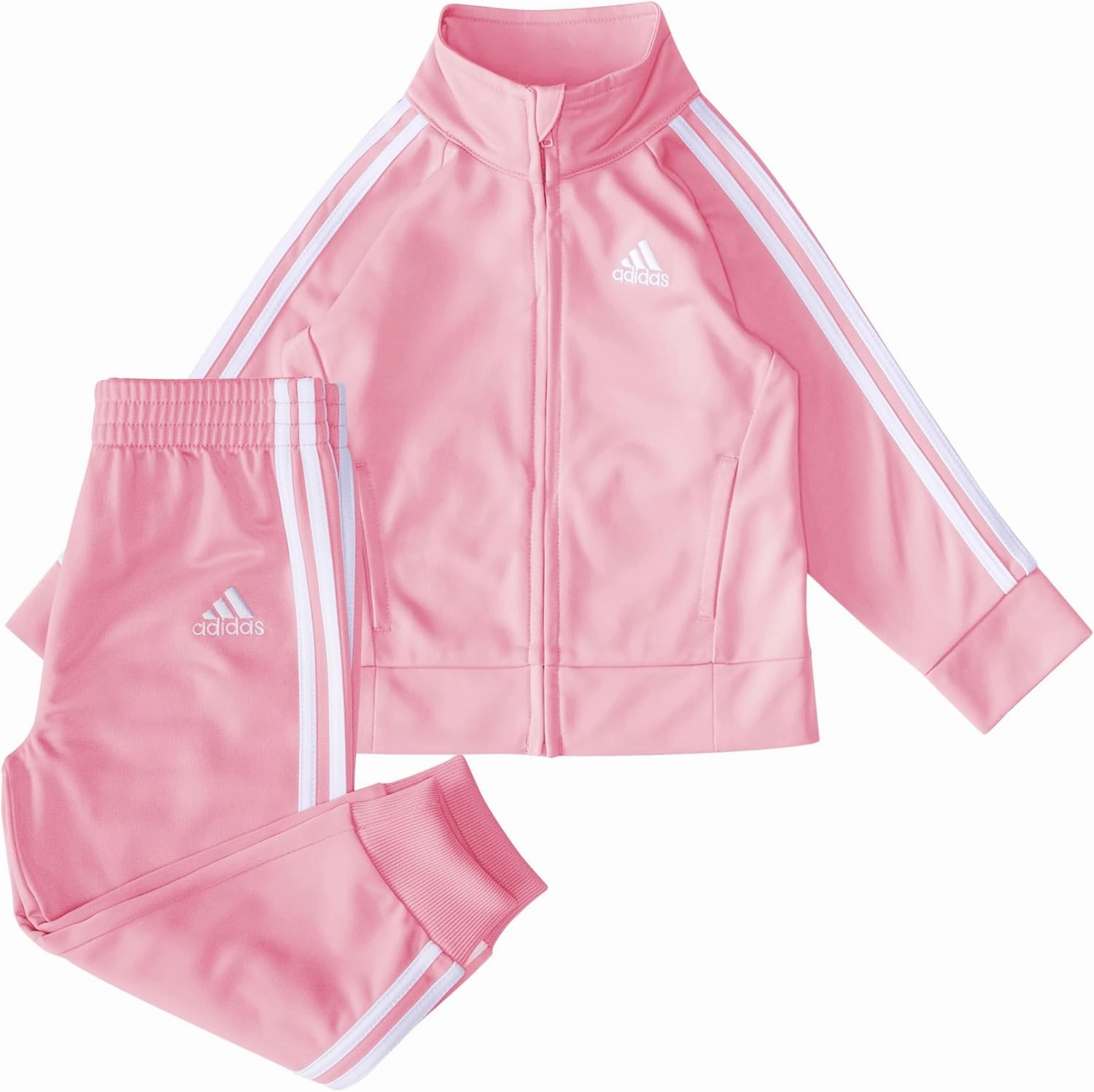 adidas girls 2-piece Classic Tricot Track Suit With Jacket & Pants