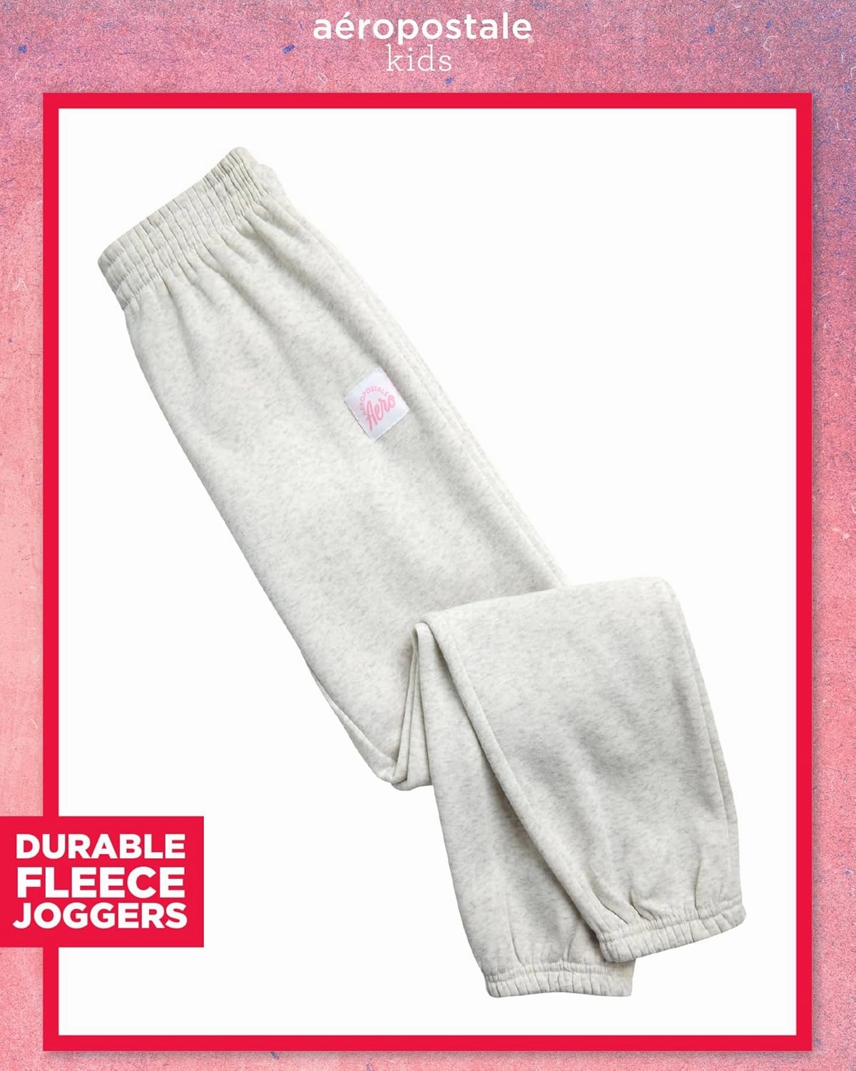 AEROPOSTALE Girls' Sweatsuit Set - 2 Piece Fleece Zip Up Hoodie and Jogger Sweatpants - Cozy Activewear Set for Girls (4-16)