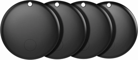 Air Tag for Android Air Tags-4 Pack Android（NOT for iOS or Huawei） Bluetooth Tracker for Android Smart Tracking Tag for Google Find My Device App Item Finder for Backpack, Keys, (Black, 4 Pack)
